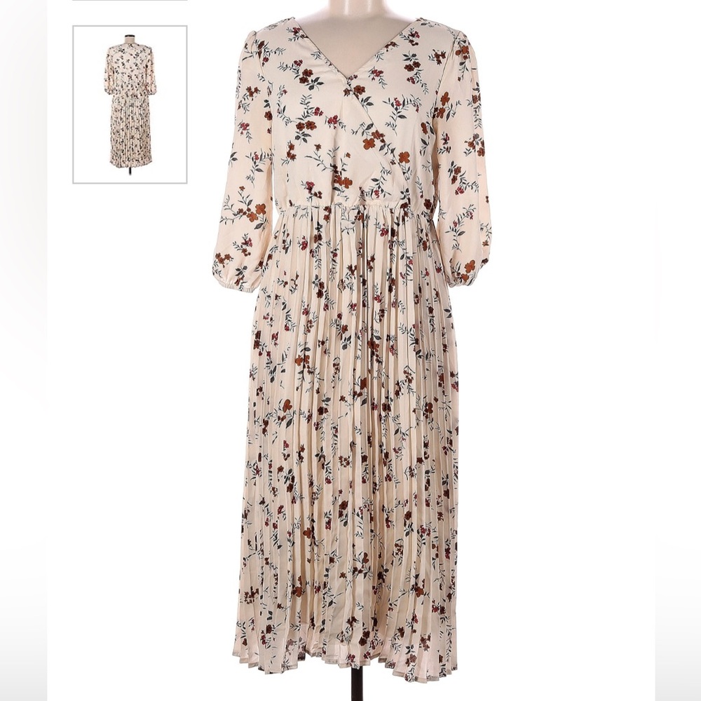Polagram Floral Midi Dress